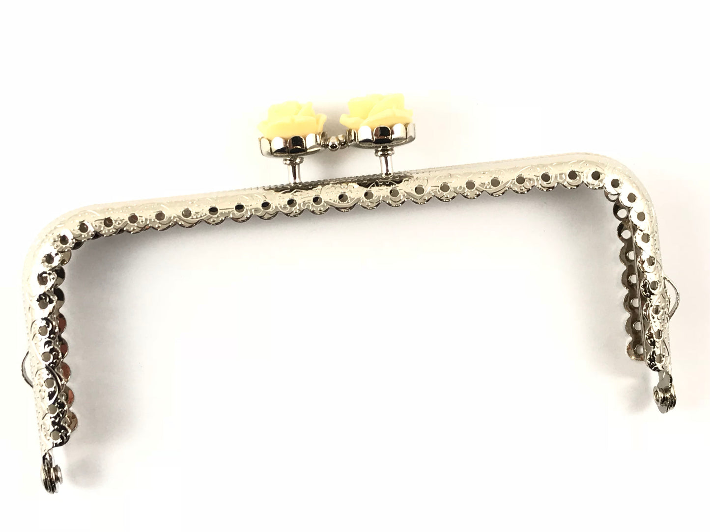 Click clack argento rettangolare rosa 12,5 cm