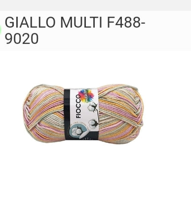 Cotone fiocco multicolor
