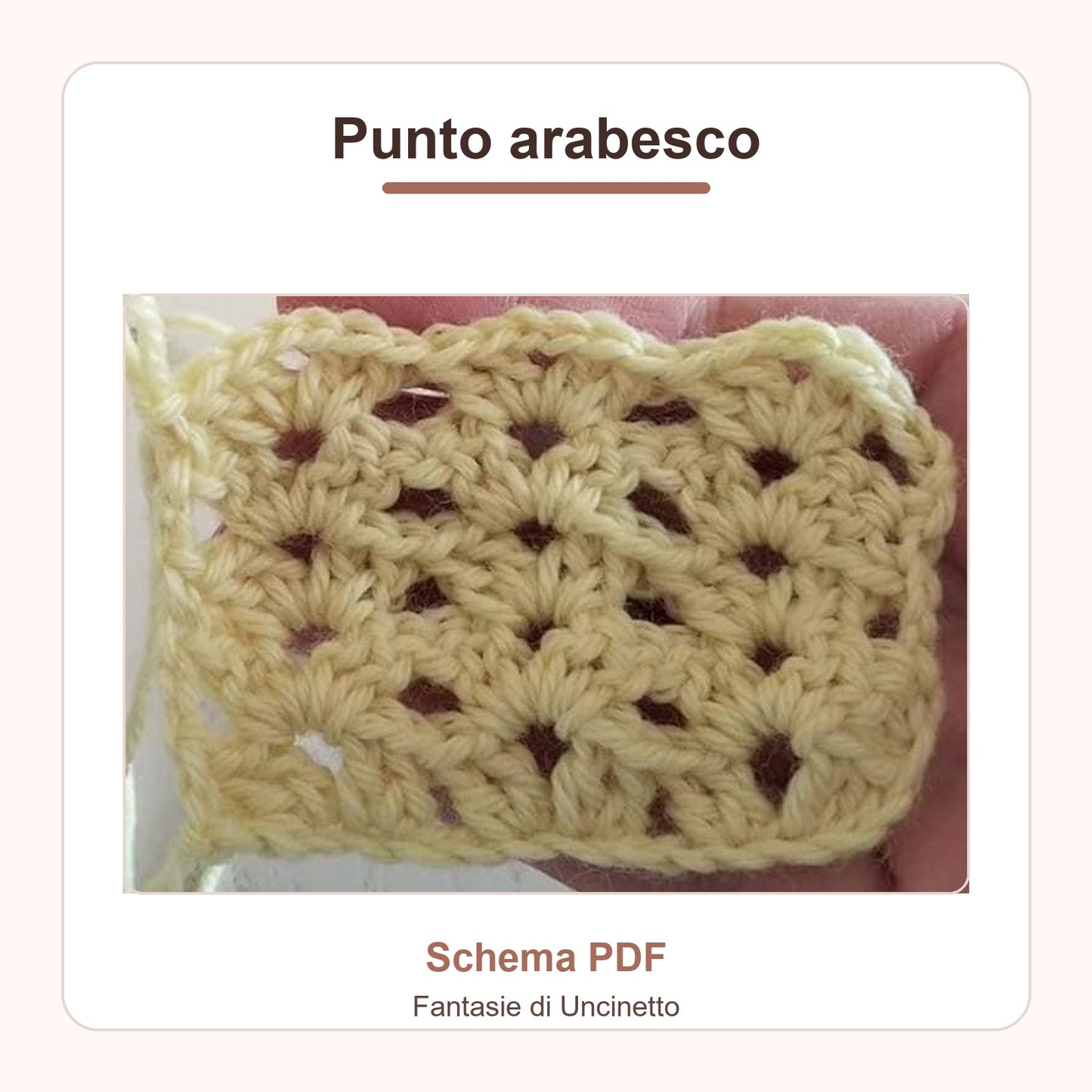 Punto arabesco - Schema PDF