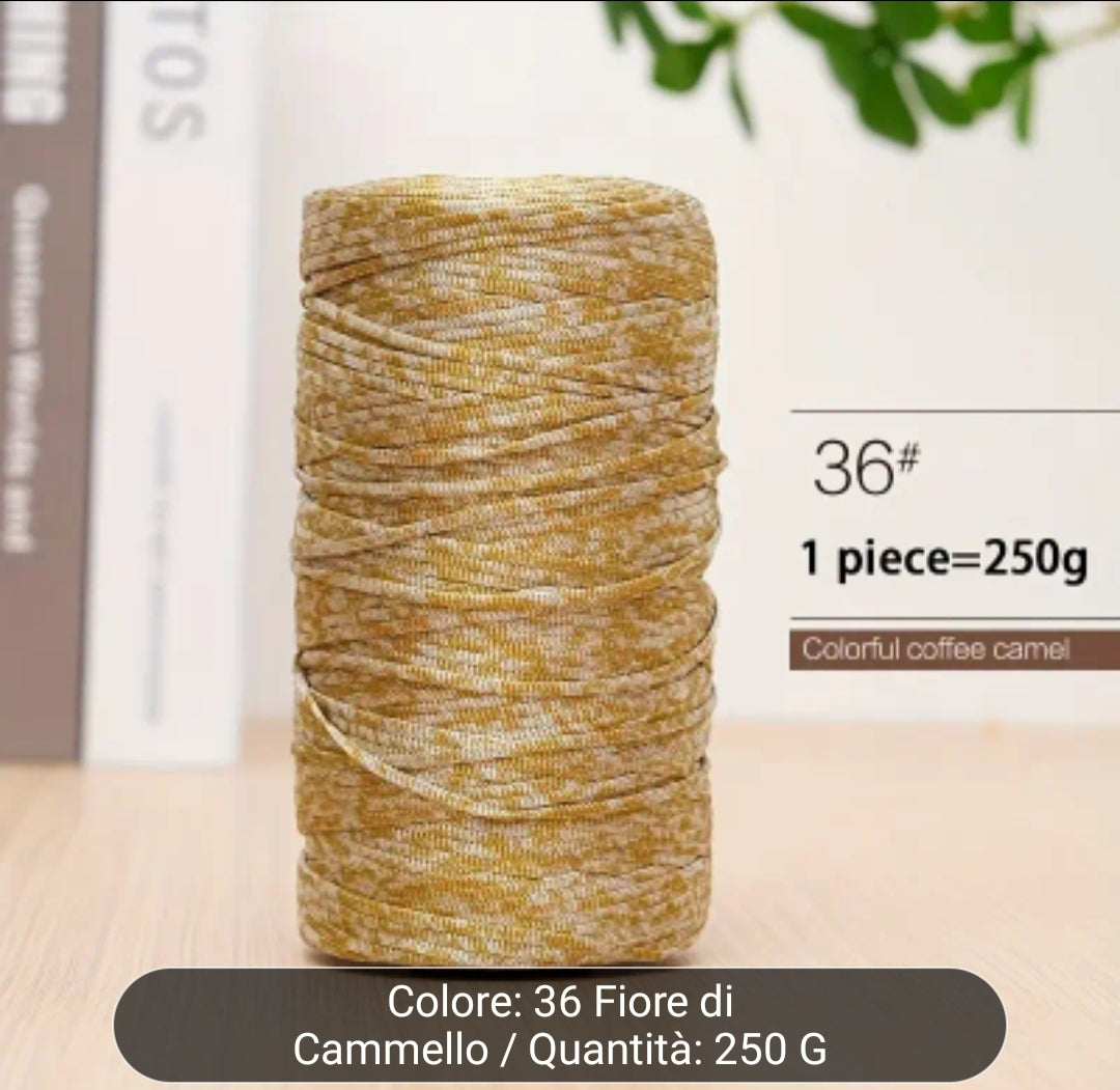 Cordino thai piatto spessore 3 mm 250 grammi
