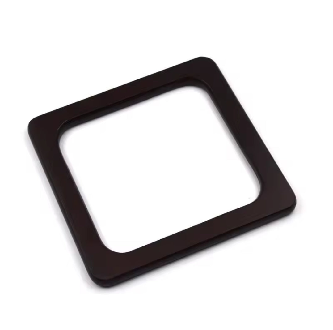 Manici legno quadrati 2 pezzi 14x14 cm