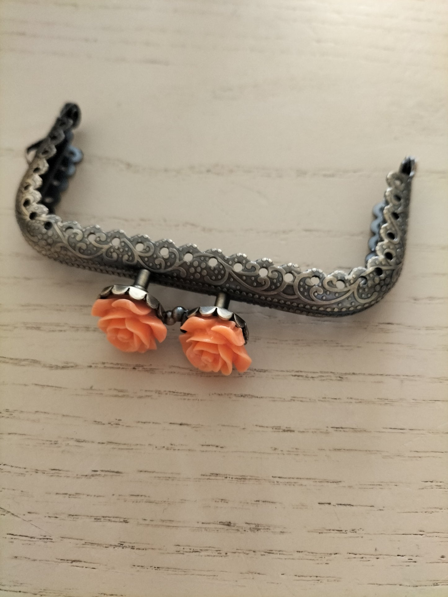 Click clack rettangolare 8,5 cm con rosa