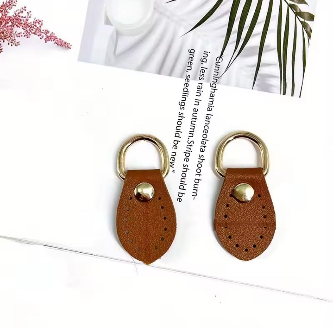 Attacco ponticello 5x3 cm similpelle