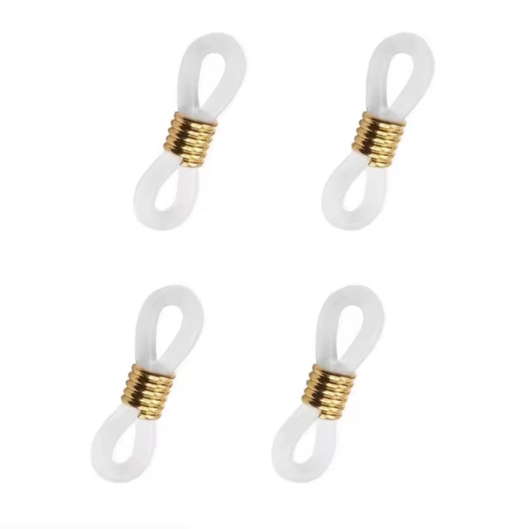 Ganci catenella occhiali silicone 1 coppia