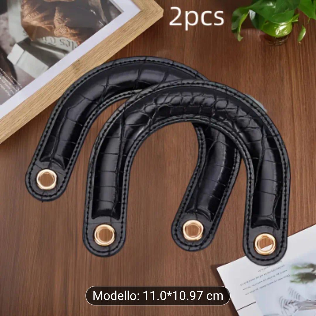Manici similpelle 11x11 cm 1 coppia
