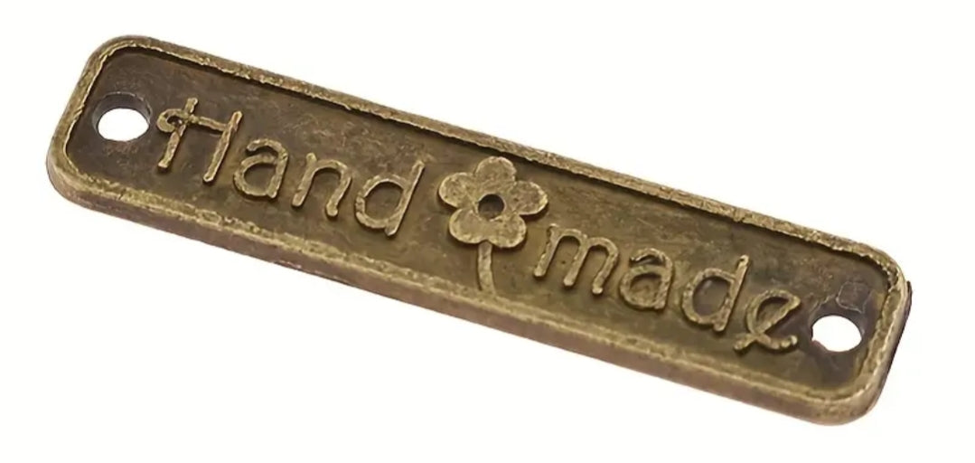 Etichette metalliche handmade 25x6 mm