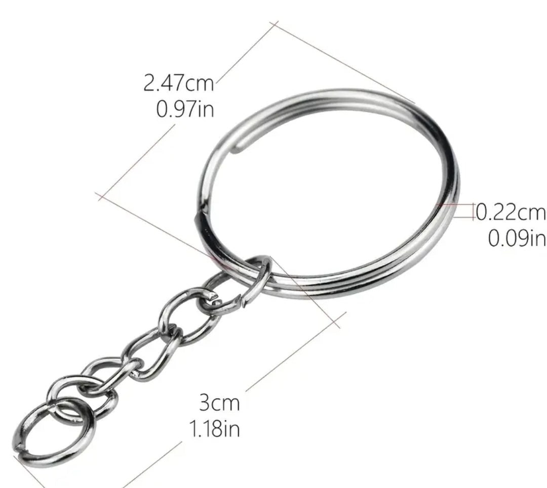 Confezione 10 portachiavi