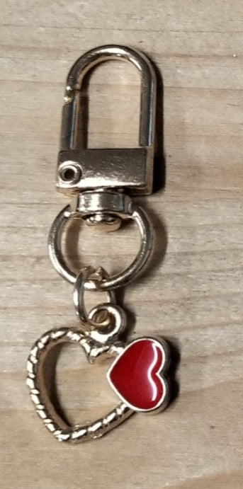 Portachiavi cuoricini 54x19 mm