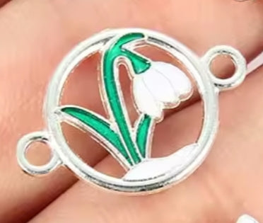 Connettore pianta con fiore 21x15 mm