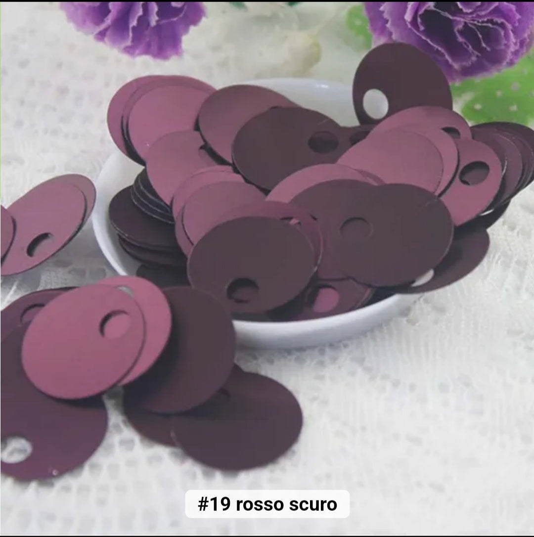 Paillettes grandi 20 cm foro mm 20 gr
