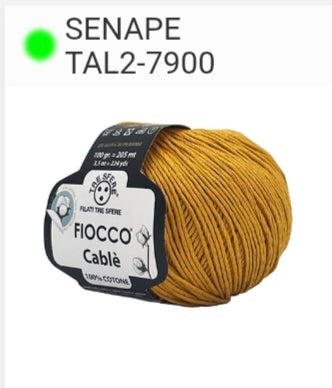 COTONE FIOCCO CABLE 100% COTONE