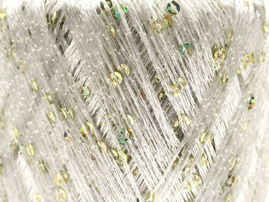 Filato paillettes Avorio