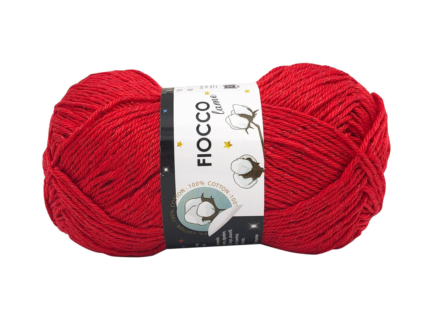 Cotone Fiocco Lame Rosso FL01-7288