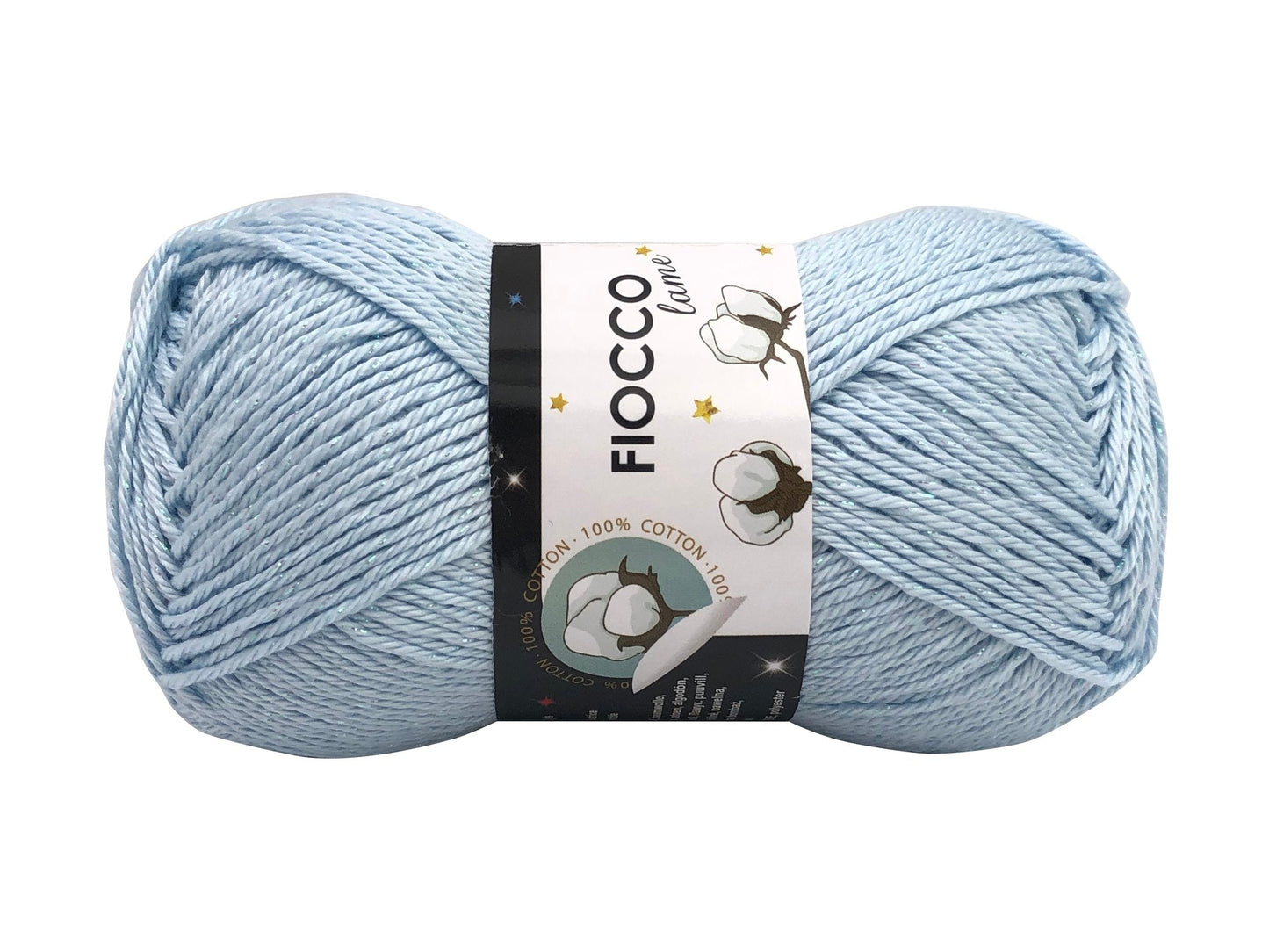 Cotone Fiocco Lame Azzurro chiaro FL01-7510
