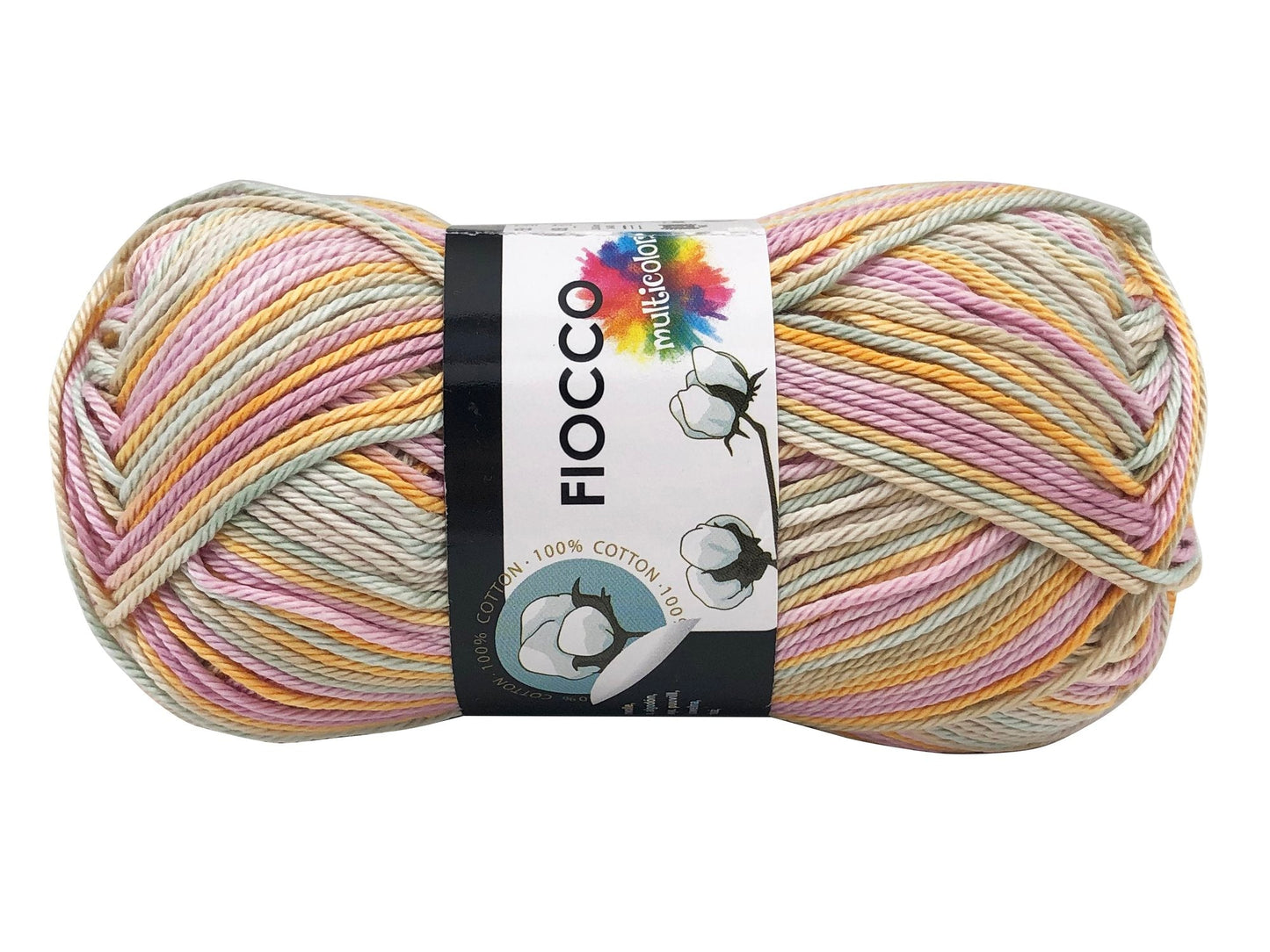 Cotone fiocco multicolor Giallo 9020