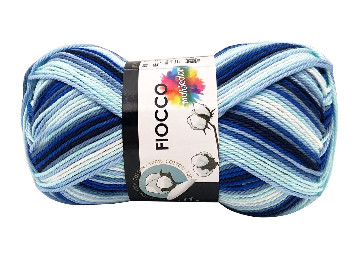 Cotone fiocco multicolor Azzurro 9520