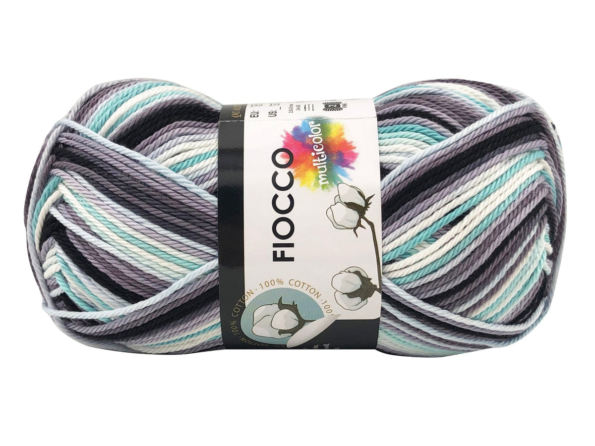 Cotone fiocco multicolor Grigio verde 9530