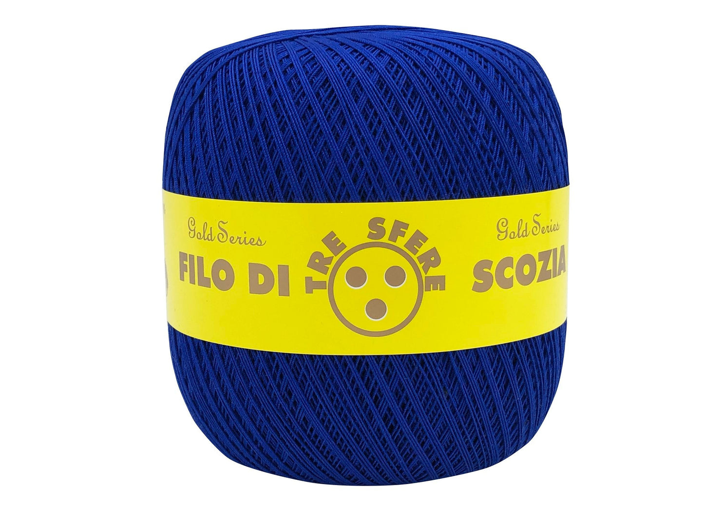 Cotone filo di scozia 16/3 titolo n 12 bianco/colotato Bluette 44