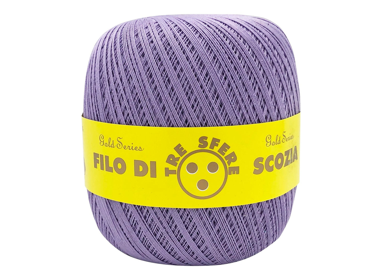 Cotone filo di scozia 16/3 titolo n 12 bianco/colotato Lilla 75