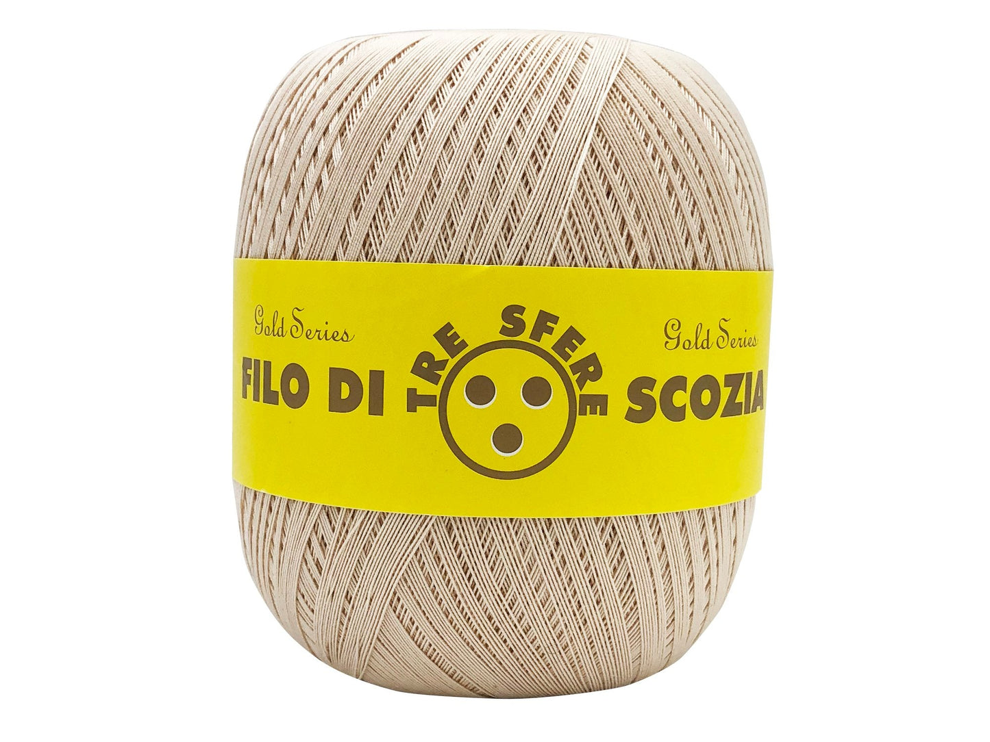 Cotone filo di scozia 16/3 titolo n 12 bianco/colotato Ecru