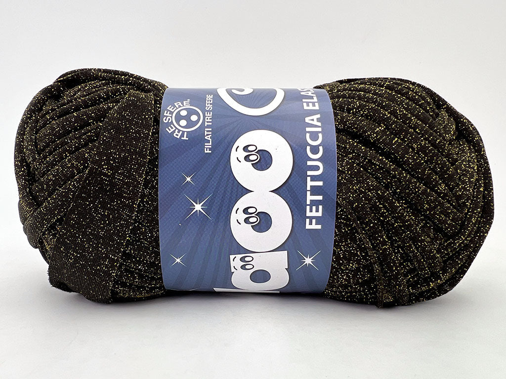 Fettuccia Waoo Lycra Chanel Nero-Oro 16