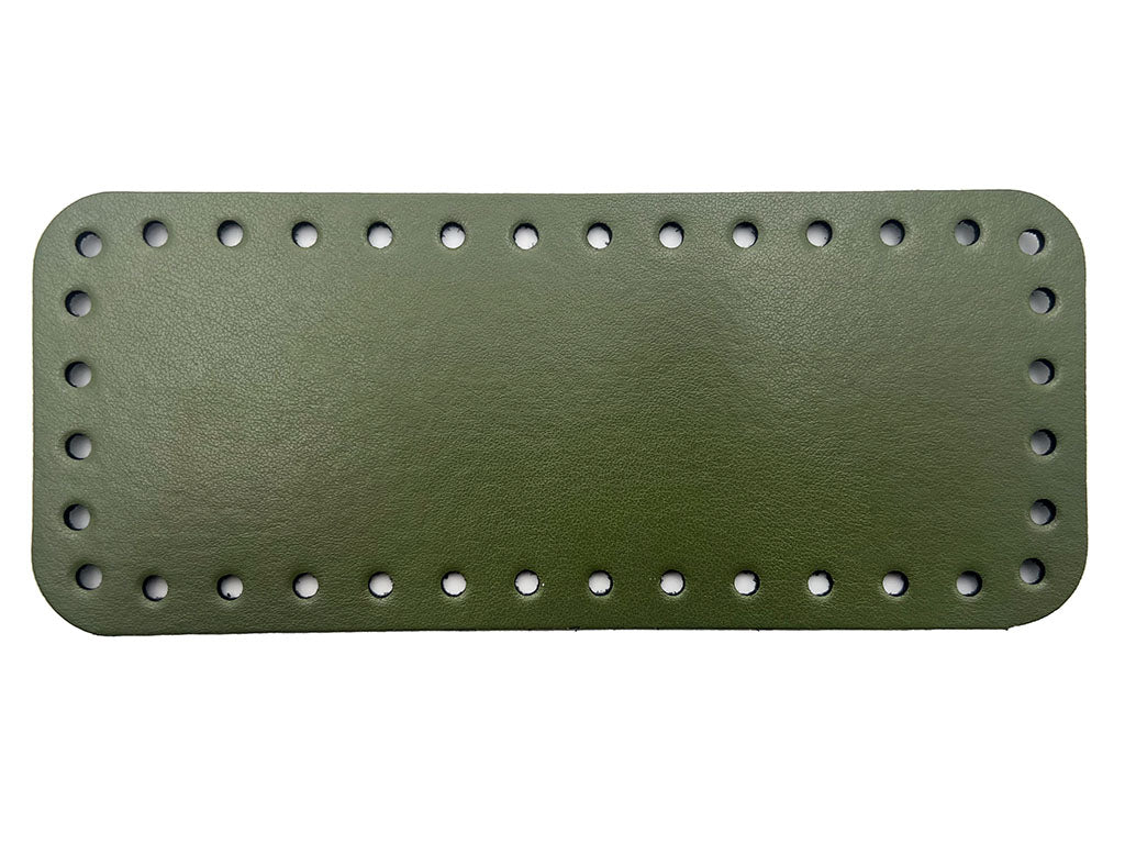 Fondi per borsa ecopelle rettangolari 20x8 Salvia
