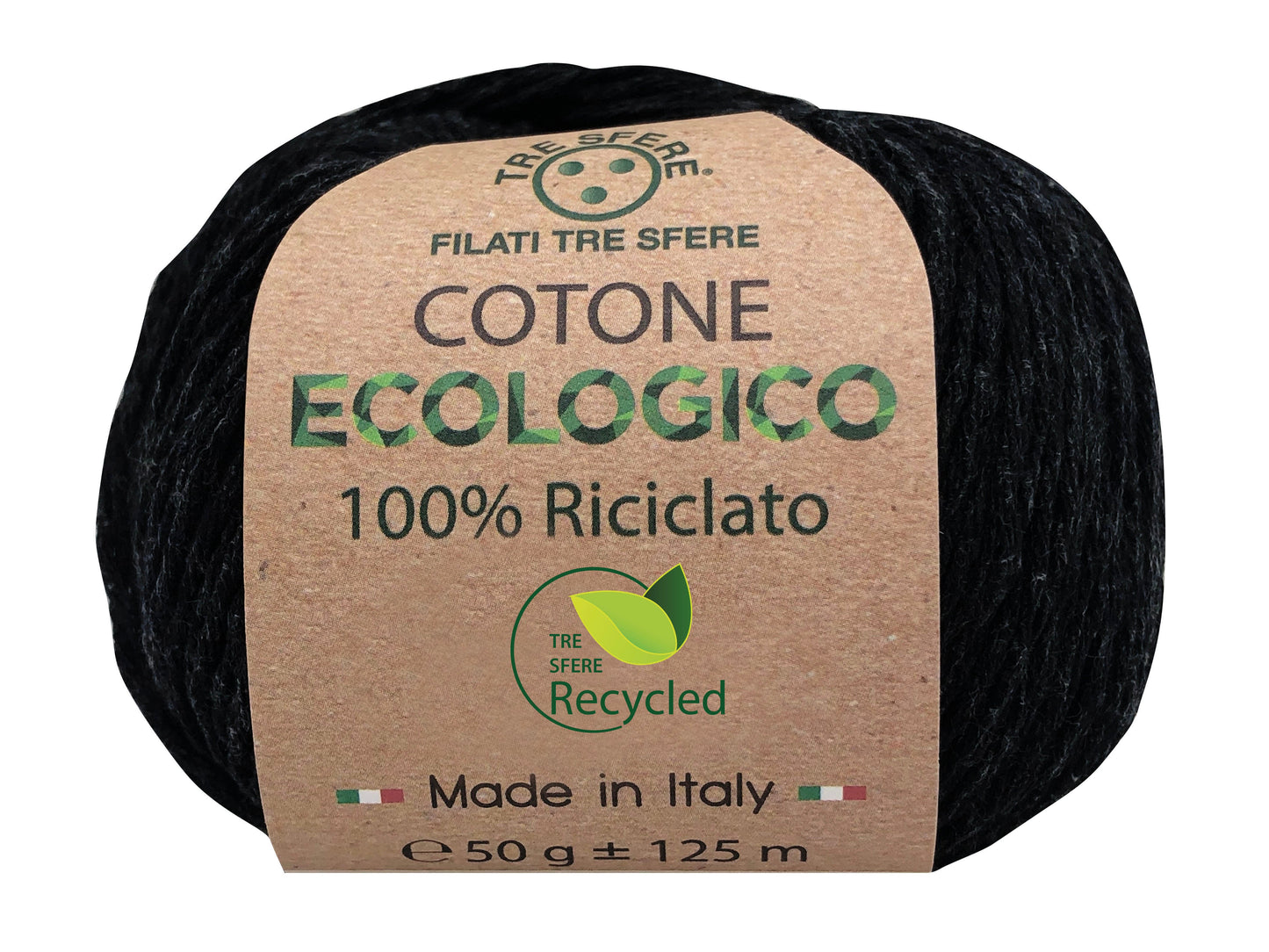Cotone ecologico Nero 25