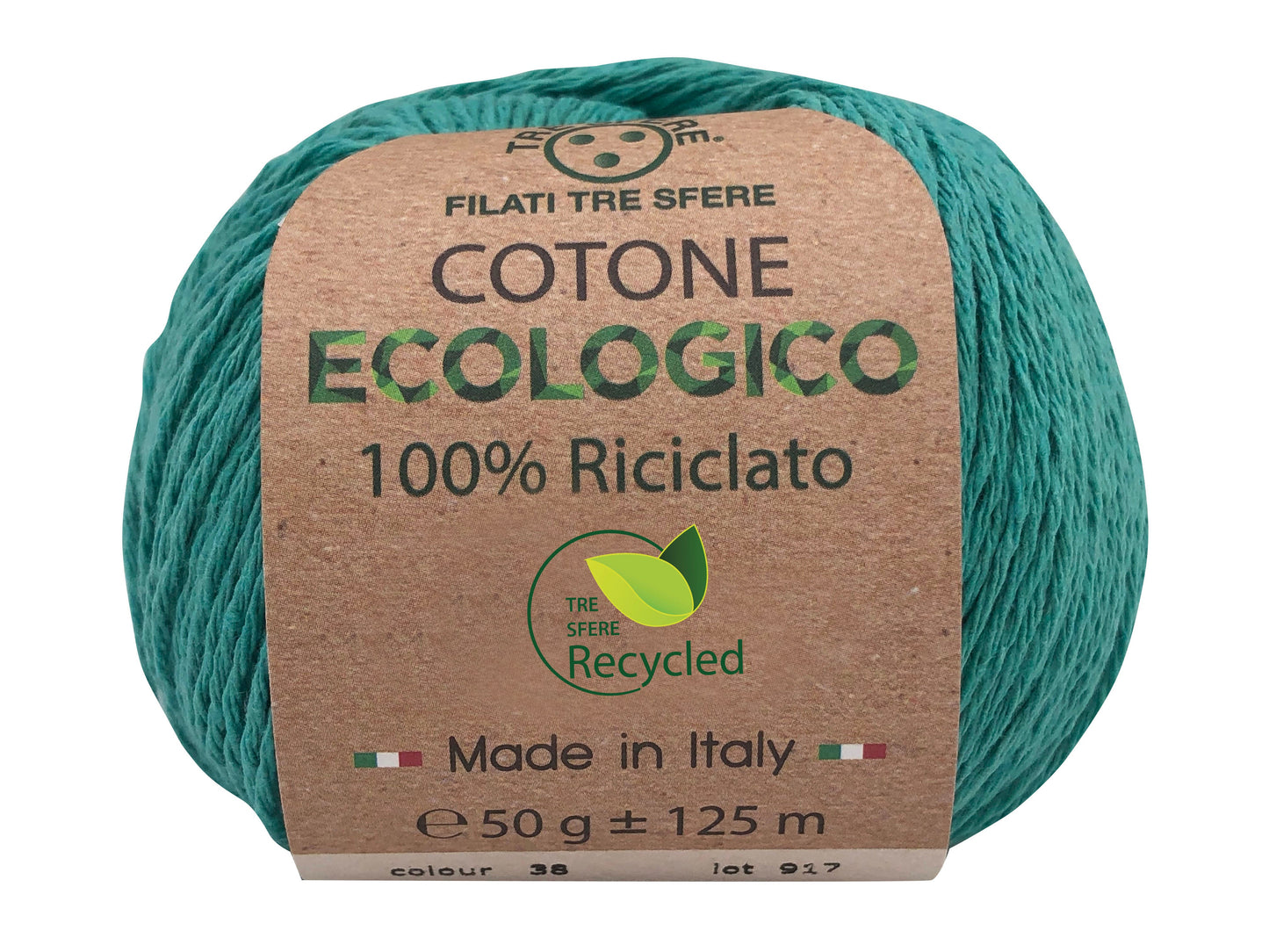 Cotone ecologico Verde Smeraldo 38