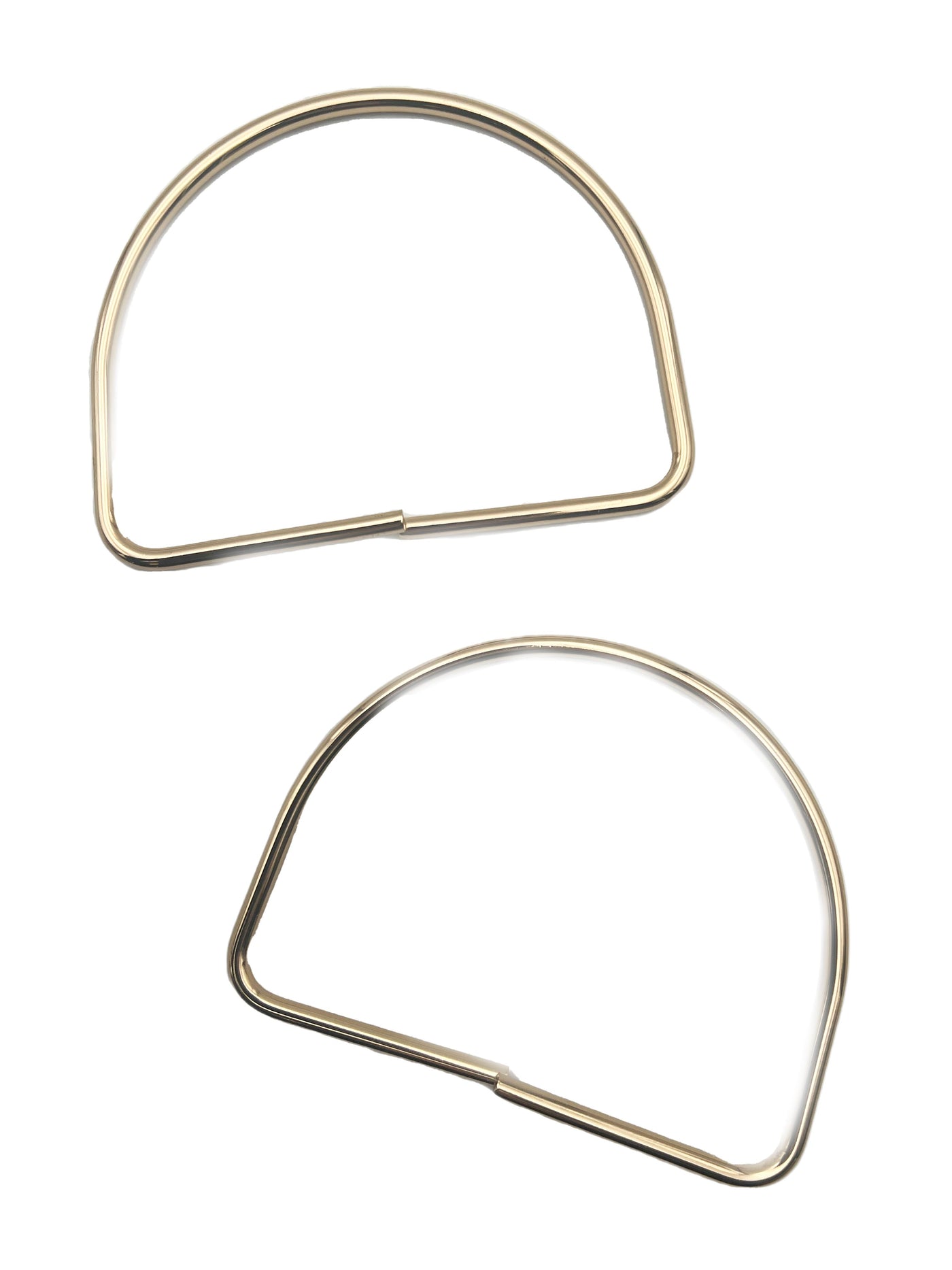 Manici metallo mezza luna 12,5x9,5 cm - 1 coppia