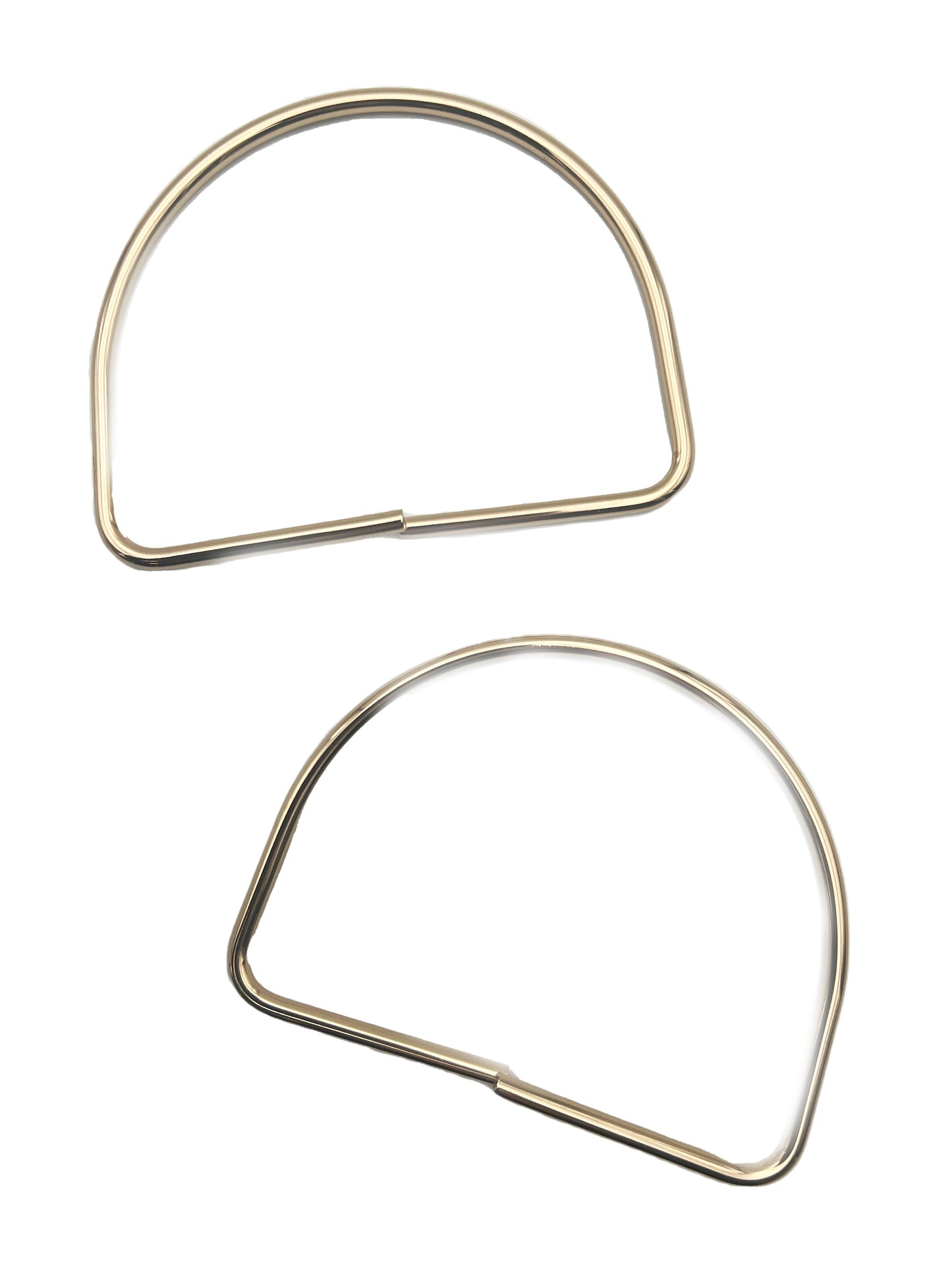 Manici metallo mezza luna 12,5x9,5 cm - 1 coppia Oro 01