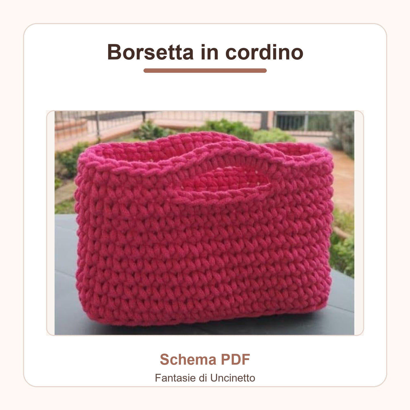 Borsetta in cordino - Schema PDF