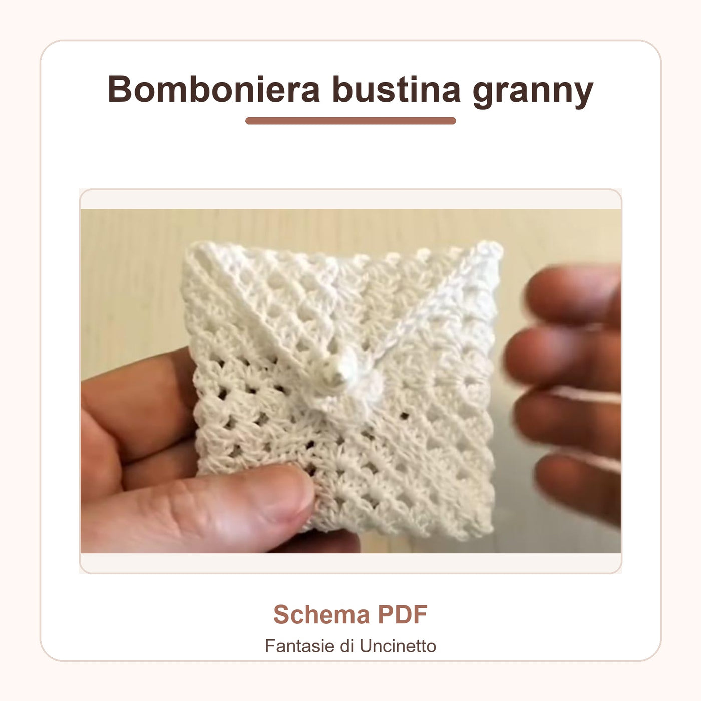 Bomboniera bustina granny - Schema PDF