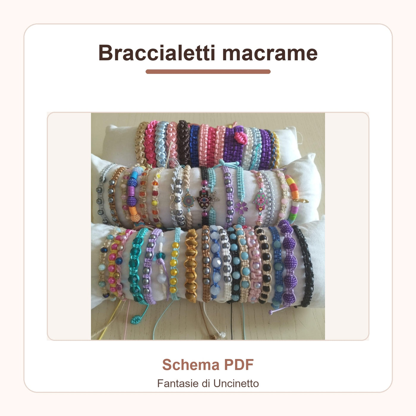 Braccialetti macrame - Schema PDF