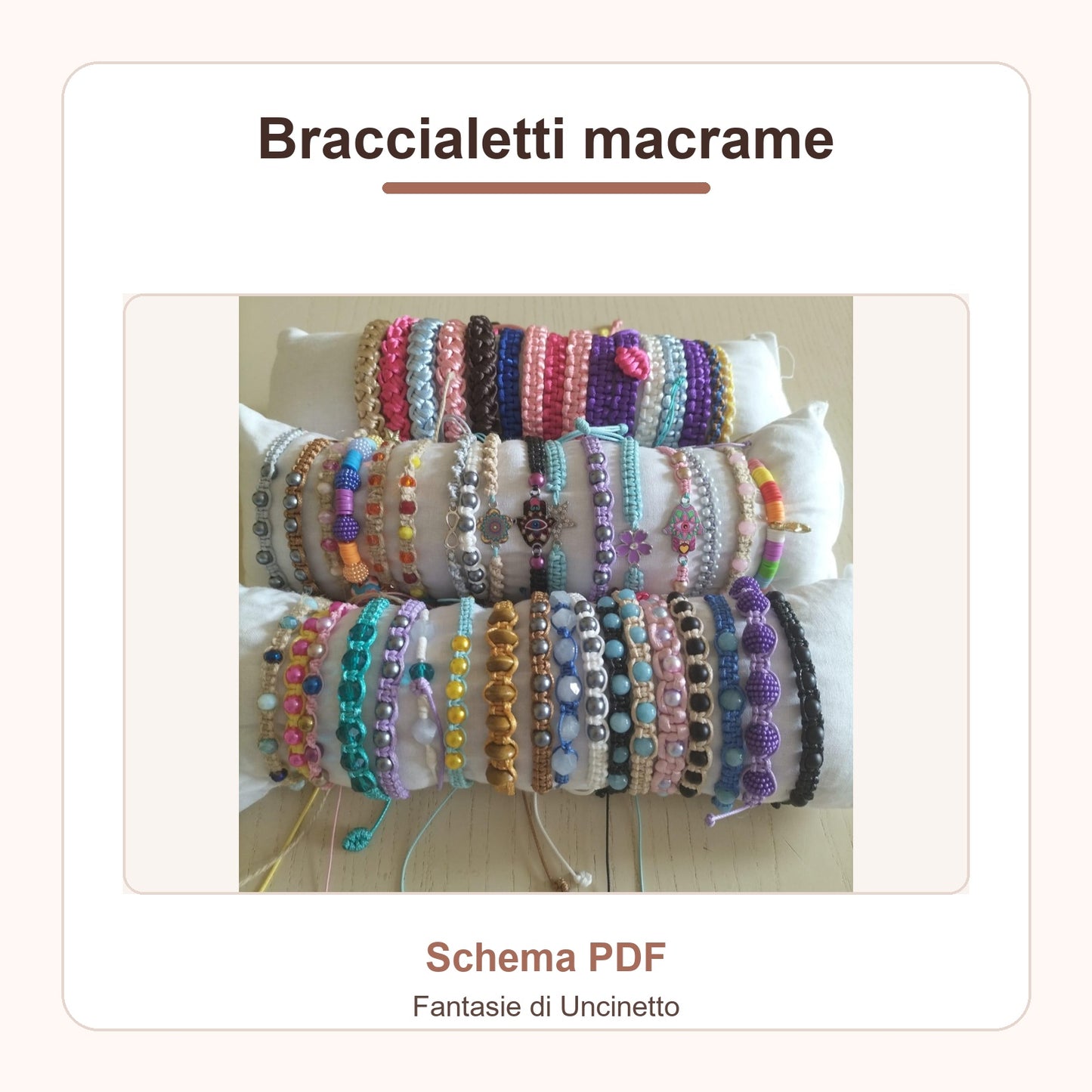 Braccialetti macrame - Schema PDF