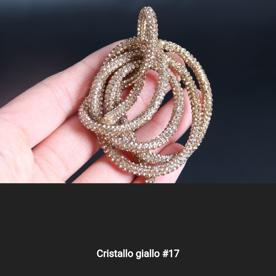 Cordino strass 4 mm a metraggio prezzo per 1 metro