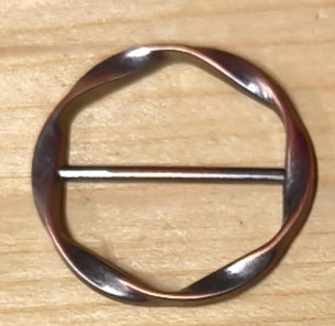 Cerchio ondulato bronzo lucido 43 mm