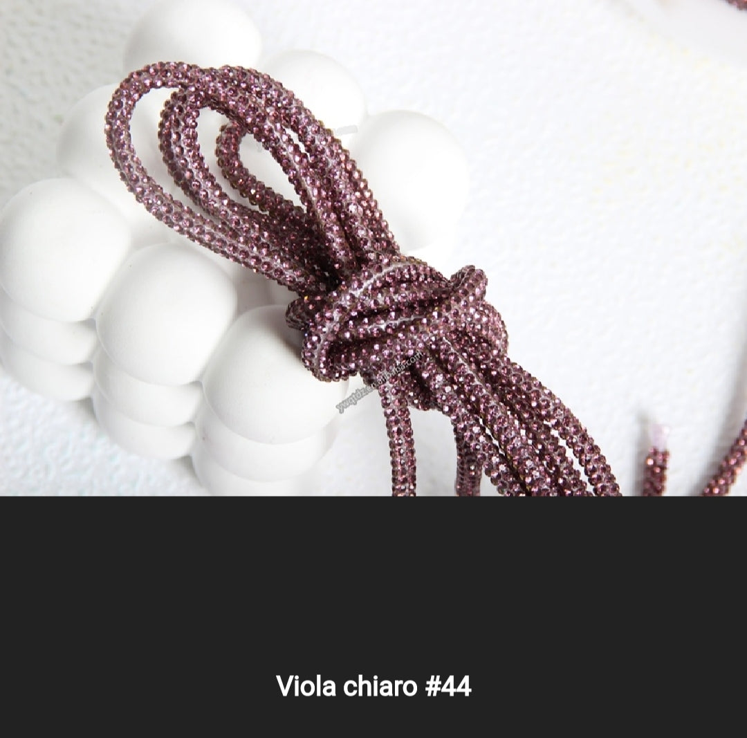 Cordino strass 4 mm a metraggio prezzo per 1 metro