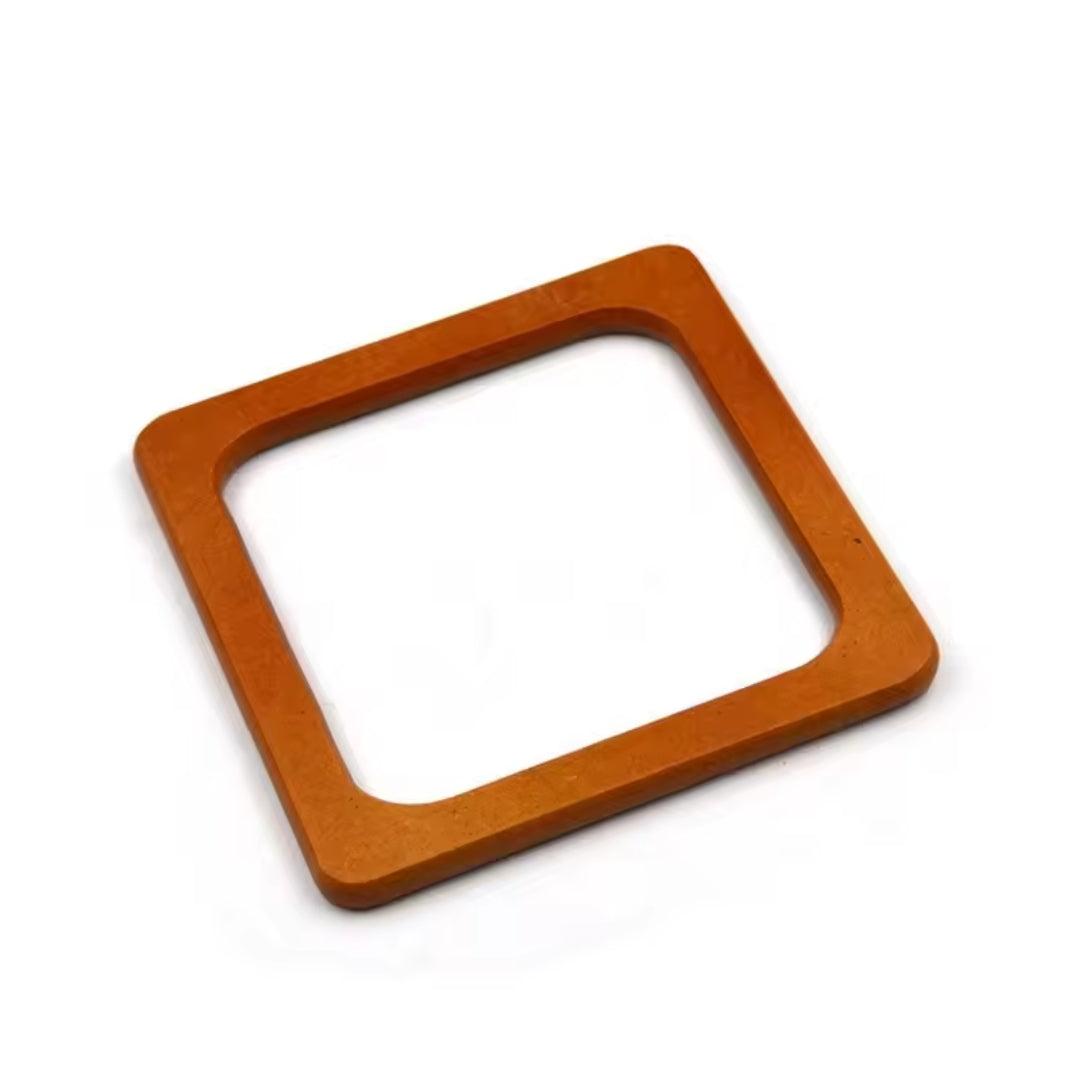 Manici legno quadrati 2 pezzi 14x14 cm