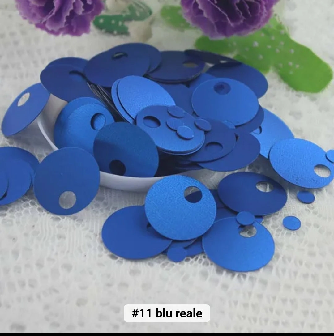 Paillettes grandi 20 cm foro mm 20 gr