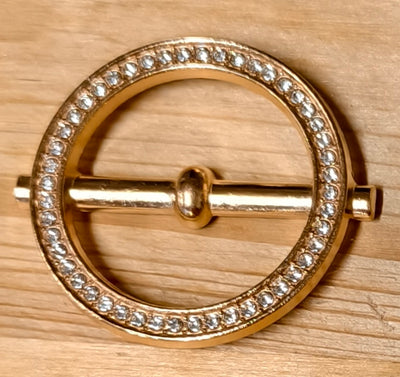 Cerchio oro con strass 42 mm