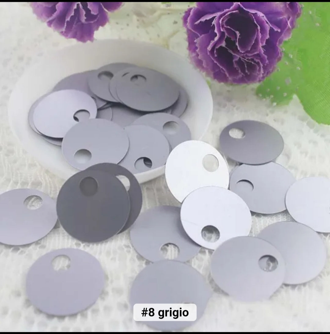 Paillettes grandi 20 cm foro mm 20 gr