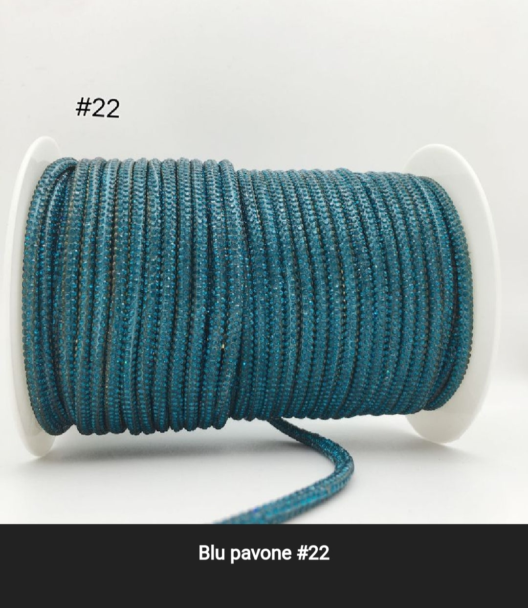 Cordino strass 4 mm a metraggio prezzo per 1 metro