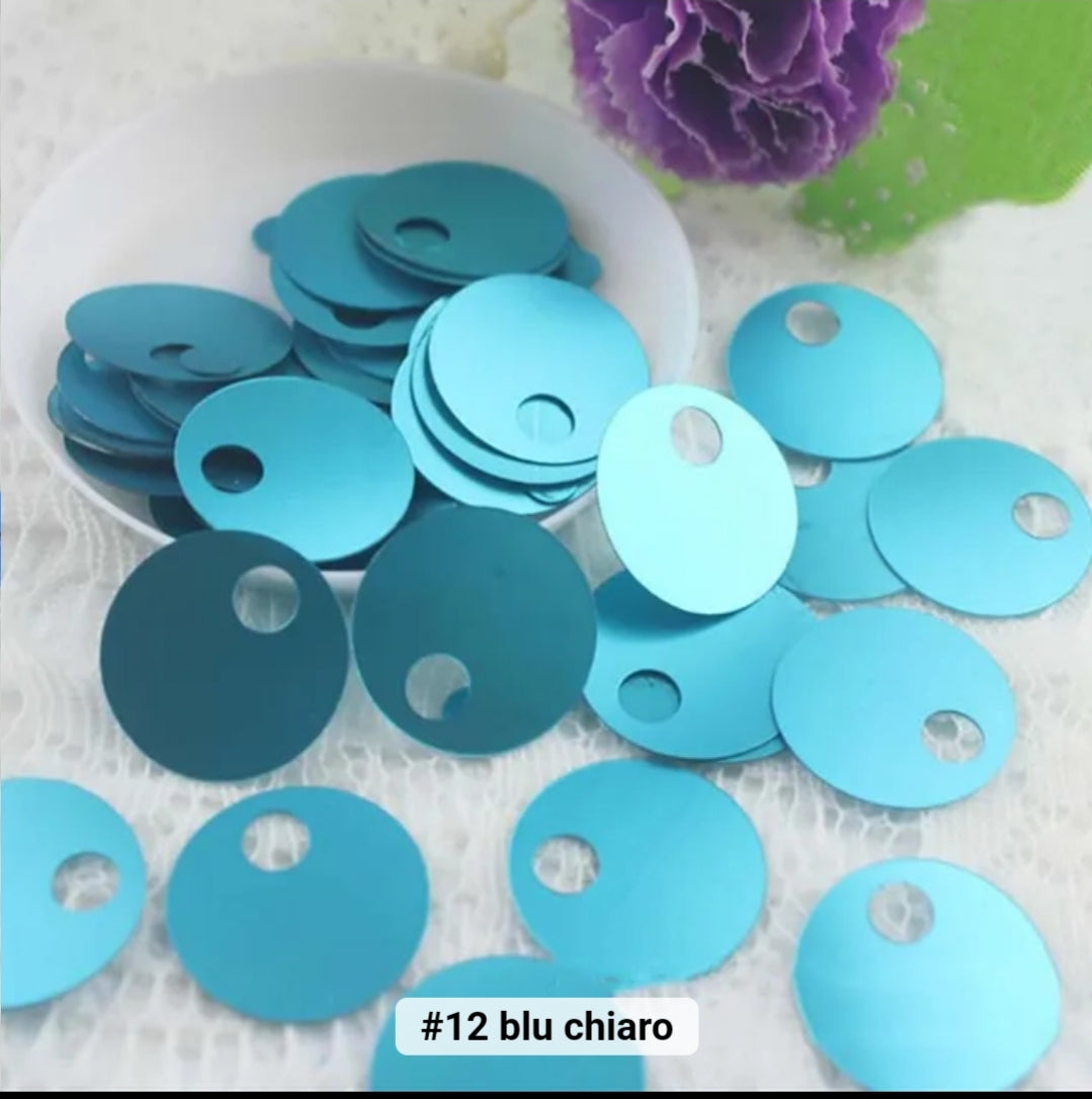 Paillettes grandi 20 cm foro mm 20 gr