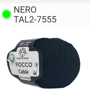 COTONE FIOCCO CABLE 100% COTONE