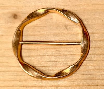 Cerchio ondulato oro lucido 43 mm