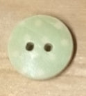Bottoni plastica finto legno a pois 15 mm vari colori