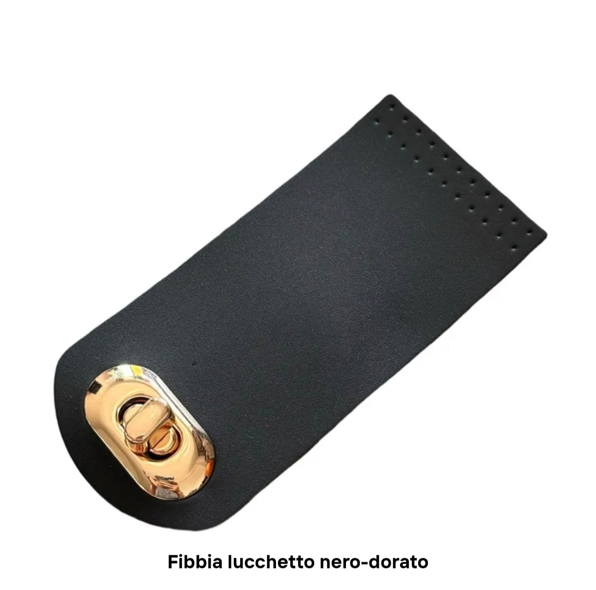 Pattina per chiusura similpelle per borsa 12x5,5 cm 5 colori