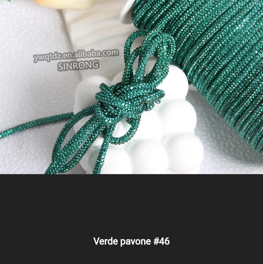 Cordino strass 4 mm a metraggio prezzo per 1 metro