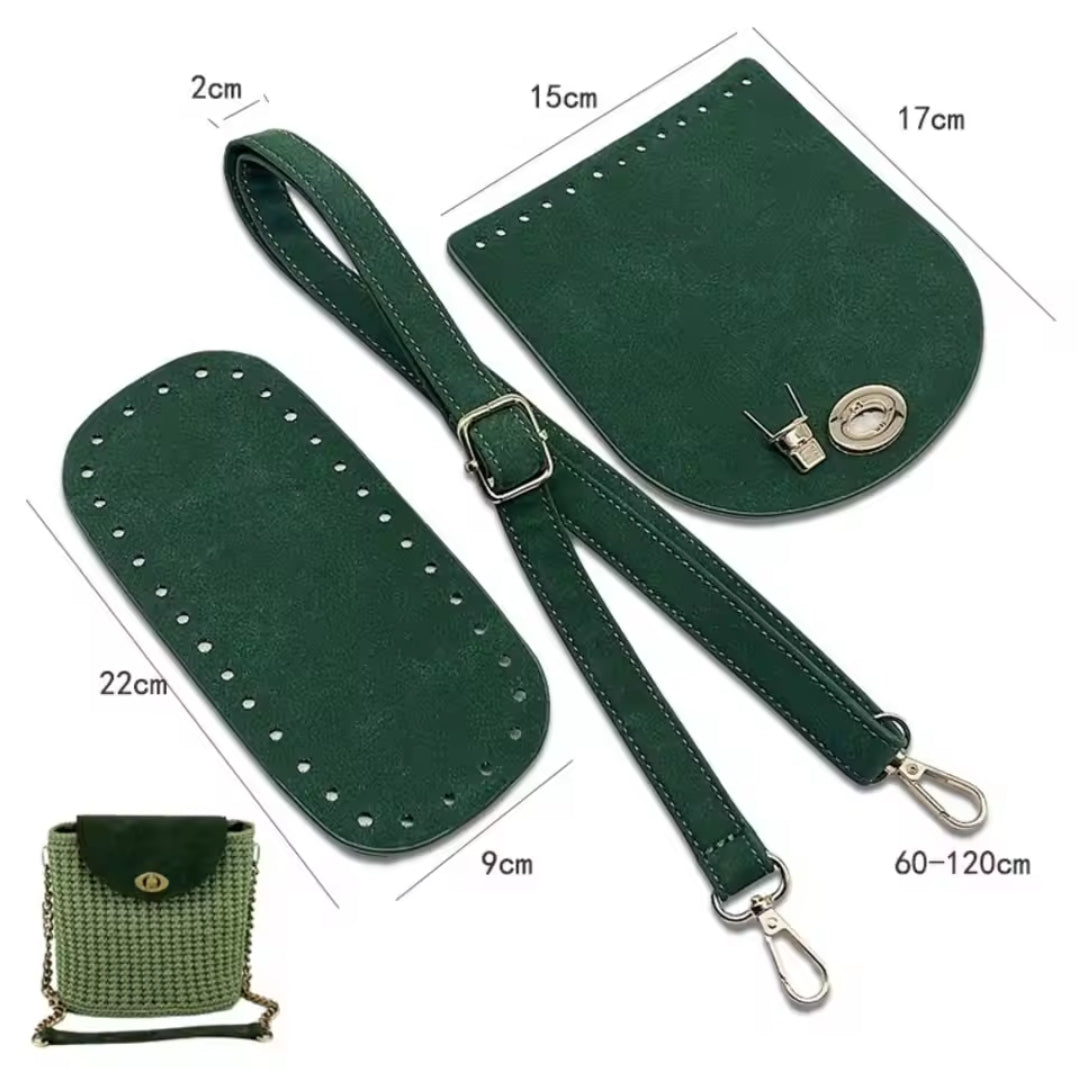 Kit borsa eco pelle leggermente ruvida