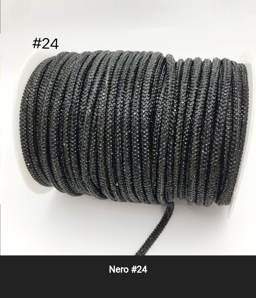 Cordino strass 4 mm a metraggio prezzo per 1 metro